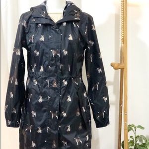 Joules Dog Print Raincoat NWOT